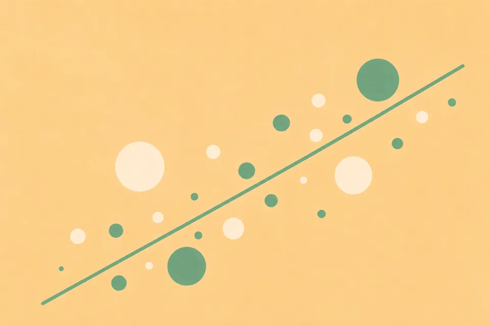 Abstract upward trend illustration for simple web analytics.